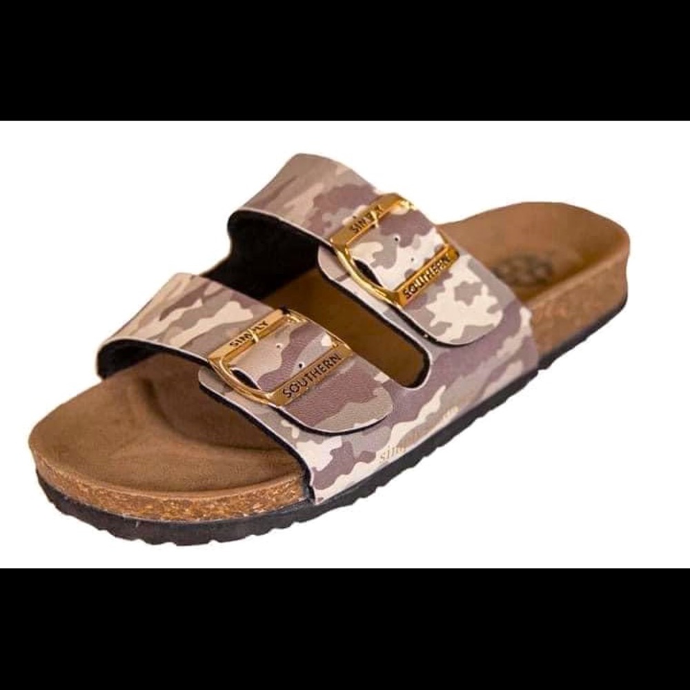 Camo sandals